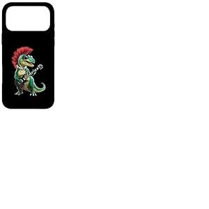 Chemises Punk Dinosaure Rock and Roll pour Enfants Goth Dinosaure Guitare Coque pour iPhone 17 Pro Max