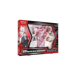 Pokémon: Coffret Mewtwo-ex de la Team Rocket du JCC Pokemon (1 Carte Promo Brillante, 1 Carte Grand Format Brillante et 4 boosters)