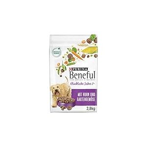 Beneful Glückliche Jahre 7+ Senior Nourriture sèche pour Chien avec Poulet et légumes du Jardin, Lot de 4 (4 x 2,8 kg)