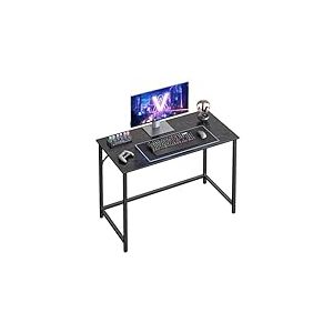 VASAGLE Bureau d'Ordinateur, Table, 50 x 100 x 76 cm, pour Bureau, Chambre, Salon, Cadre en M&eacute;tal, Noir Bois&eacute; et Noir d'encre LWD041B56