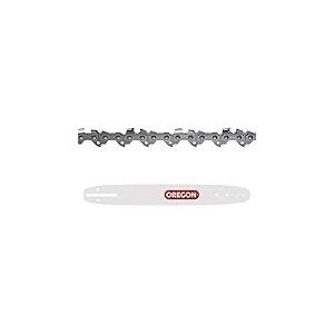 Oregon Chaîne et Guide de Tronçonneuse - Chaîne 3/8" Low Profile, 0.43 pouces (1.1mm), 52 maillons avec Guide A041 de 35cm, compatible avec Bosch, Makita, Dolmar, Einhell, Ryobi, Worx et autres