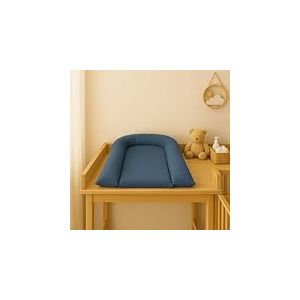 EASY DORT | Matelas à langer 70x45 cm |Plan à langer incliné 45x70 cm | Lavable & Imperméable | Bords surélevés | Protection de la tête | Coton à enduction acrylique | Fabriqué en France |