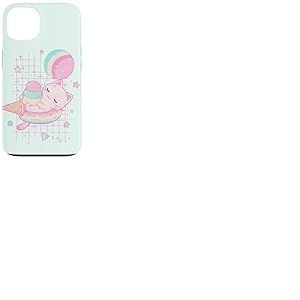 Kawaii Fraise Lait Chat Pastel Glace Galaxie Coque pour iPhone 13