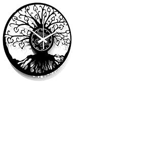 Instant Karma Clocks | Horloge Murale Arbre de Vie | M&eacute;canisme &agrave; Quartz Silencieux | Id&eacute;e Cadeau pour Cuisine, Chambre, Salon