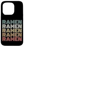 Vintage 60s 70s Font Colors Ramen Lover Restaurant Staff Coque pour iPhone 15 Pro