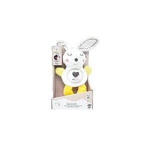 TACHAN Peluche Lapin lumières et Sons - Tissu Facile à Nettoyer - Lumière Douce et mélodies apaisantes (CPA Toy Group 786T00717)