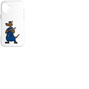 Kangourou Police Officier de Police Fusil Coque pour iPhone 16 Plus