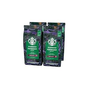 STARBUCKS Espresso Roast, Torréfaction Brune, Café en Grains 450g (Pack de 4)