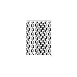 Vaessen Creative Dossier Motif &agrave; Chevrons 14,6 x 10,7 cm &ndash; Classeur Carterie, Scrapbooking, Journaling &ndash; R&eacute;utilisable, pour Machines de D&eacute;coupe et de Gaufrage, Transparent, 17 x 8,4 x 0,5 cm