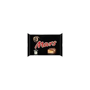 MARS - Barres chocolat au lait et caramel - 3 barres de 45g - 135g