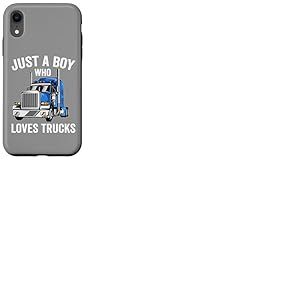 Just a Boy Who Loves Trucks, Semi-remorque pour Enfants Coque pour iPhone XR