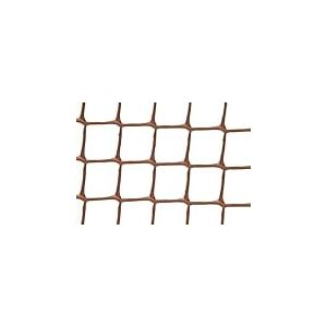 Tildenet 50090 Grillage de Jardin en Plastique Marron 19 mm 0,5 x 6 m