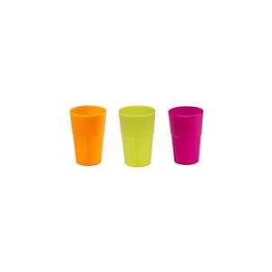 Mojito Design Box Verres à Cocktail, Plastique, Mixtes Couleurs, 0.35 litres, 6 pièces