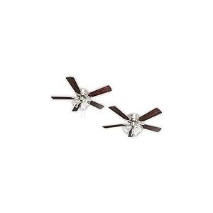 Pepeo 105620192 Ventilateur de plafond, Métal, 44 W, Bois de Rose/Noyer Foncé, 105 cm