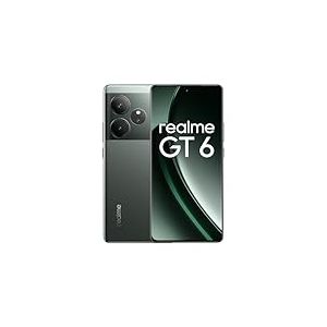 realme GT 6 5G Smartphone 12+256 GB,Chipset Snapdragon® 7+ 3e gén. de qualité supérieure, Hyper écran 6 000 nits,Appareil photo Sony LYT-808 avec OIS,Batterie puissante de 5 500 mAh,Rasoir Vert