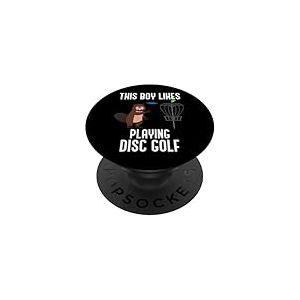 Disc Golf Player Ironie du sort Hobby Sports PopSockets PopGrip Adhésif