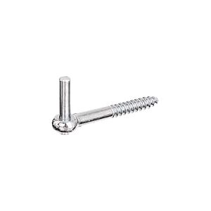 Alberts 844752 Gond à visser | crochet en J, avec filetage coupé | électro-galvanisé, passivé à couche épaisse | cote axe Ø10 mm | longueur 120 mm | kit de 10