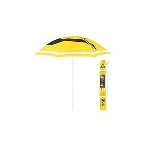 Cressi Sunshell Umbrella - Parasol d'Ext&eacute;rieur L&eacute;ger et Portable pour se Prot&eacute;ger du Soleil et des Intemp&eacute;ries, Jaune/Noir/Blanc, &Oslash; 200cm, Unisex