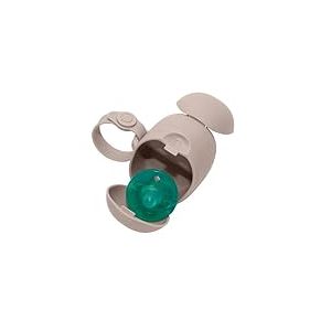 Ubbi On-The-Go Dual Soother Pod, Keep's Baby's Binkies Clean and Accessible, Portable for Travel, Nappy Bag Accessory Must Have for Newborns, Taupe