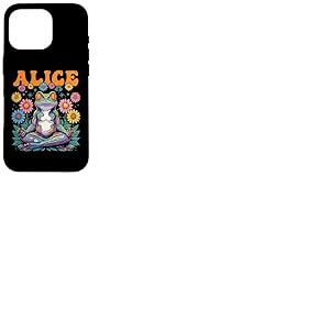 Alice - Motif Grenouille fantaisiste pour Fille - Prénom Alice Coque pour iPhone 16 Pro