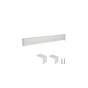 VEVOR Cache pour Plinthe Chauffante, Série Basic, Couvercle pour Chauffage Électrique Standard, 1,53 m, Ventilation et Chaleur Efficaces, Cache de Remplacement en Acier pour Chambre à Coucher, Blanc