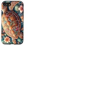 Coque pour iPhone SE (2020) / 7 / 8 Tortue de mer Fleurs Bois Floral Tortue Océan Hawaï