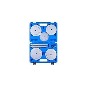 VEVOR Kit de Presse &agrave; Roulements 7 Pi&egrave;ces, Coffret d&rsquo;Outils de D&eacute;montage et de Montage de Bagues et Joints de Roulements, avec 5 Bagues, Axes de Poign&eacute;e et Rallonge, pour Entretien Automobile