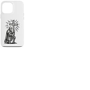 Chevalier chr&eacute;tien avec la Sainte Croix de J&eacute;sus-Christ Coque pour iPhone 13 Pro Max