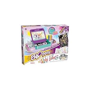 Lansay | BLOPENS COFFRET CRÉATIF FANTASTIQUE | Kit de Dessin Enfants avec Feutres Souffleurs, Pochoirs, Effets Aérographe et Paillettes | Activité Créative et Ludique dès 5 Ans | Accessoires Inclus