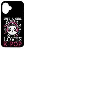 Fille K-Pop Qui Aime la Musique Pop cor&eacute;enne Panda Kawaii Coque pour iPhone 16