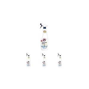 Chanteclair - Spray Dégraissant Bicarbonate, Idéaux sur Tout, Efficaces Partout, Fonctionne Tête en Bas - 600 ml (Lot de 4)