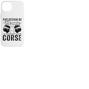 Pas Besoin De Th&eacute;rapie Corse T&ecirc;te De Maure Humour Cadeau Coque pour iPhone 14 Plus
