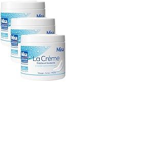 Mixa Intensif Peaux Sèches - La Crème Fraîche et Fondante à l’Acide Hyaluronique Pur - Multi Usages Visage, Corps, Mains, Pieds - Hydratation 24h - Pénétration rapide - Hypoallergénique - Pot 400ml​