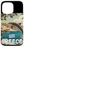 Superbe Costume de Dauphin Grec avec Vue sur la Gr&egrave;ce Coque pour iPhone 14 Pro Max