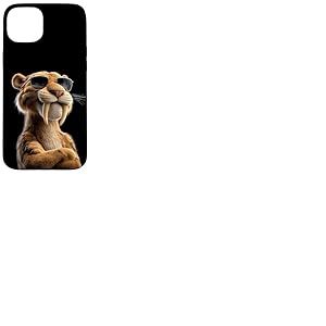 Tigre &agrave; Dents de Sabre Smilodon F&eacute;lid&eacute; Tigre &agrave; Dents Sabre Coque pour iPhone 15 Plus