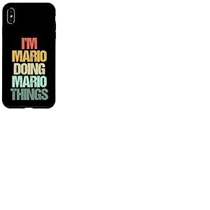 Je suis Mario qui fait des choses avec Mario - Un dicton drôle de nom cool Mario Coque pour iPhone XS Max
