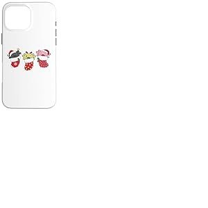 Axolotls Mignons en Bas De No&euml;l pour Axolotl De No&euml;l Coque pour iPhone 16 Pro Max