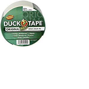 Duck Tape Ruban adhésif pour réparation de tissu Blanc, blanc, Duck Tape Original White