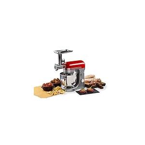 Ariete 4079 Kit complet d’accessoires, hachoir, poussoir et embout pour tréfilage, pour robot pâtissier Moderna Ariete, référence 1589, gris