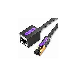 Vention Cat 7 Rallonge C&acirc;ble Ethernet 8m, C&acirc;ble Ethernet Plat Haut D&eacute;bit, C&acirc;ble RJ45 Cat 7-10Gbps 600MHz C&acirc;ble Internet Rallonge RJ45 M&acirc;le &agrave; Femelle, C&acirc;ble R&eacute;seau Lan Soutien Cat 6 /Cat 5E /Cat 5