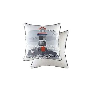 Evans Lichfield Housse de Coussin pour Phare Nautique Multicolore 43 x 43 cm