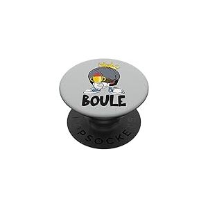 Boules King De P&eacute;tanque pour Jeu De Boules Botcha Boules Set PopSockets PopGrip Adh&eacute;sif