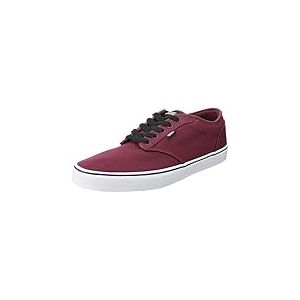 Vans Homme Atwood Canvas Sneaker, Bordeaux Oxblood Blanc, 38.5 EU