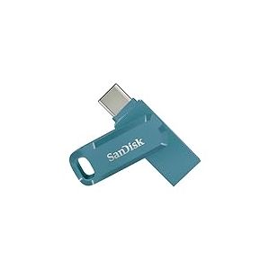 SanDisk Ultra Dual Drive Go, 128 Go Flash Drive, Clé USB C (pour Android Smartphone Stockage, Tablettes, Mac et PC, jusqu'à 400 Mo/s, Connecteurs USB Type-C et USB Type-A réversibles) Navagio Bay
