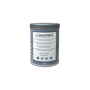 Luminos LUM1101 - MIST - Lasure Biobased pour bois extérieur à l'eau - Gris Brume 1L