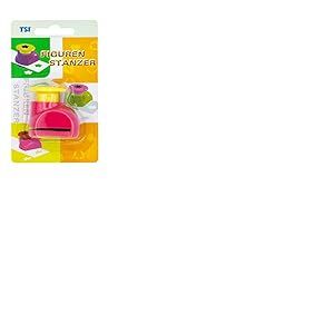 TSI Perforatrice à motif cœur II - Dimensions : 4 x 3 x 4,5 cm - Diamètre de la perforation : environ 18 mm - Idéal pour le papier et le carton artisanal - Référence : 49658-U-6