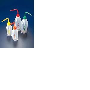 Scilabware WGF501 Pissette Format Bouteille Marquage Eau Distill&eacute;e, Capuchon Coloris Blanc, 500mL