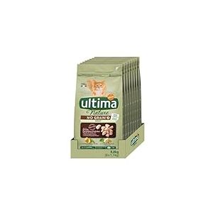 Ultima Nature No Grain Croquettes pour Chat Adulte non St&eacute;rilis&eacute; sans C&eacute;r&eacute;ales au Dinde: Pack 8 x 1,1 kg - Total: 8,8 kg
