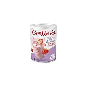 Gerlinéa Boisson Milkshake goût Fraise - Substituts de repas riche en protéines - Poudre à reconstituer - contient 15 repas - 220385