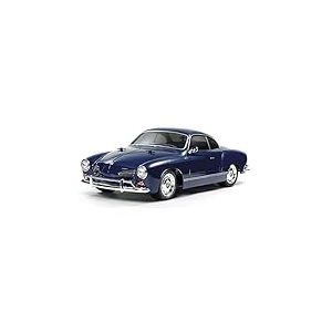 TAMIYA 58677 Volkswagen 1:10 VW Karmann GHIA (M-06L) Voiture télécommandée, véhicule radiocommandé, modélisme, kit à Assembler, Loisirs, Bricolage, Bleu